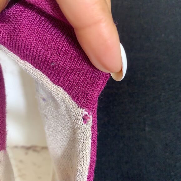 Lane Bryant Fine Merino Blend Colorblock V-Neck Sweater Women’s 18/20 Plus Size - Picture 4 of 9